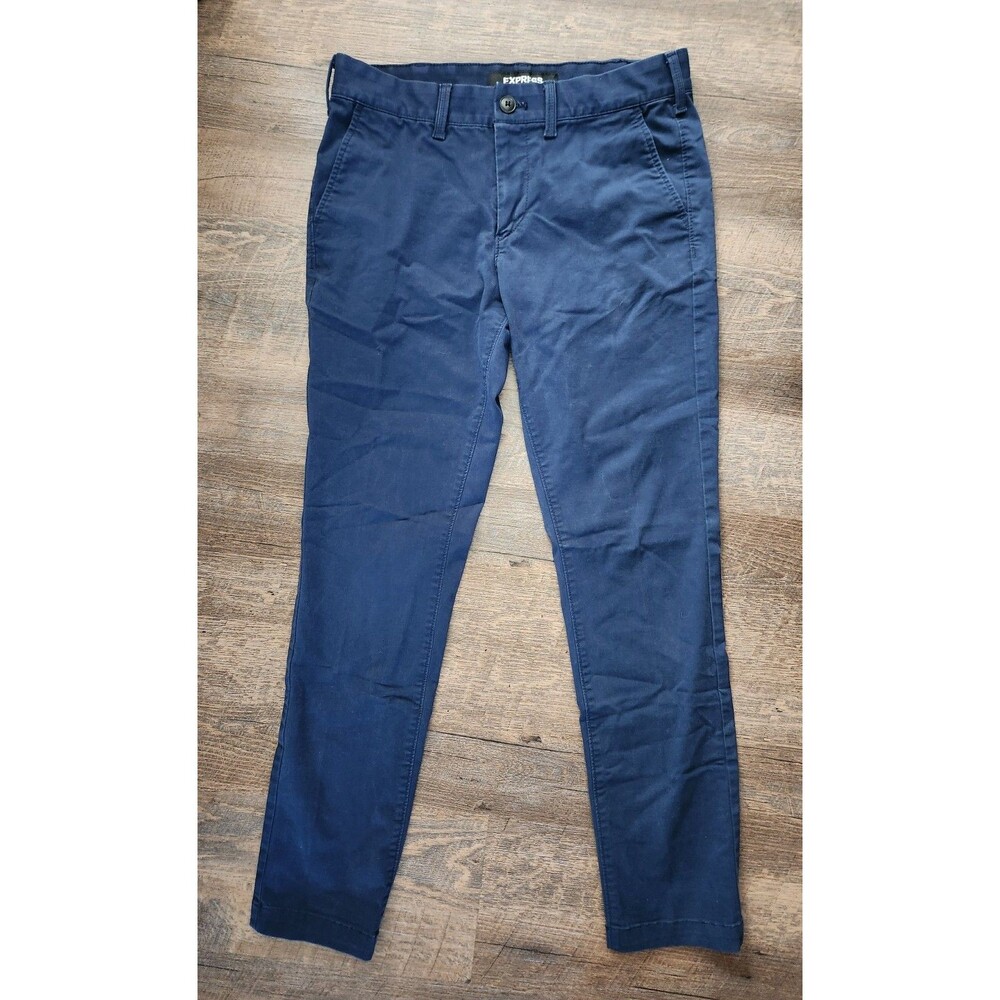 Mens 28x30 Express navy blue chino pants